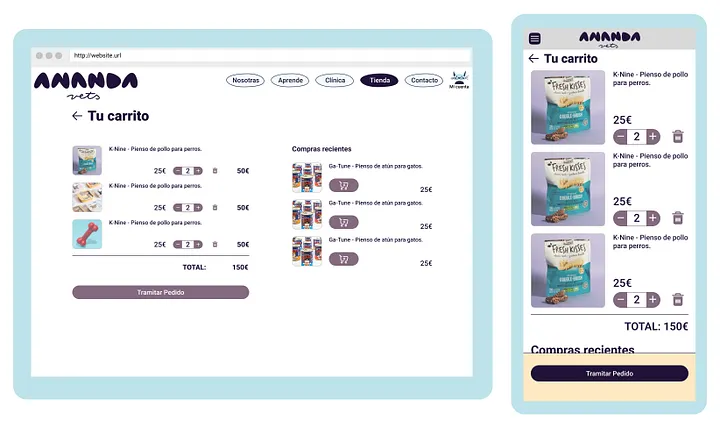 Final trust-focused interface visual from the veterinary clinic case study.